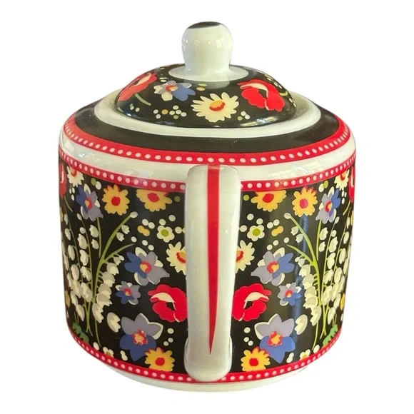 Vera Bradley Poppy Fields Tea for One TEAPOT & SAUCER ONLY Barnes & Noble Steep - Picture 2 of 12